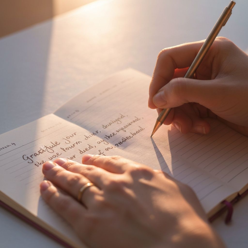 Gratitude journaling