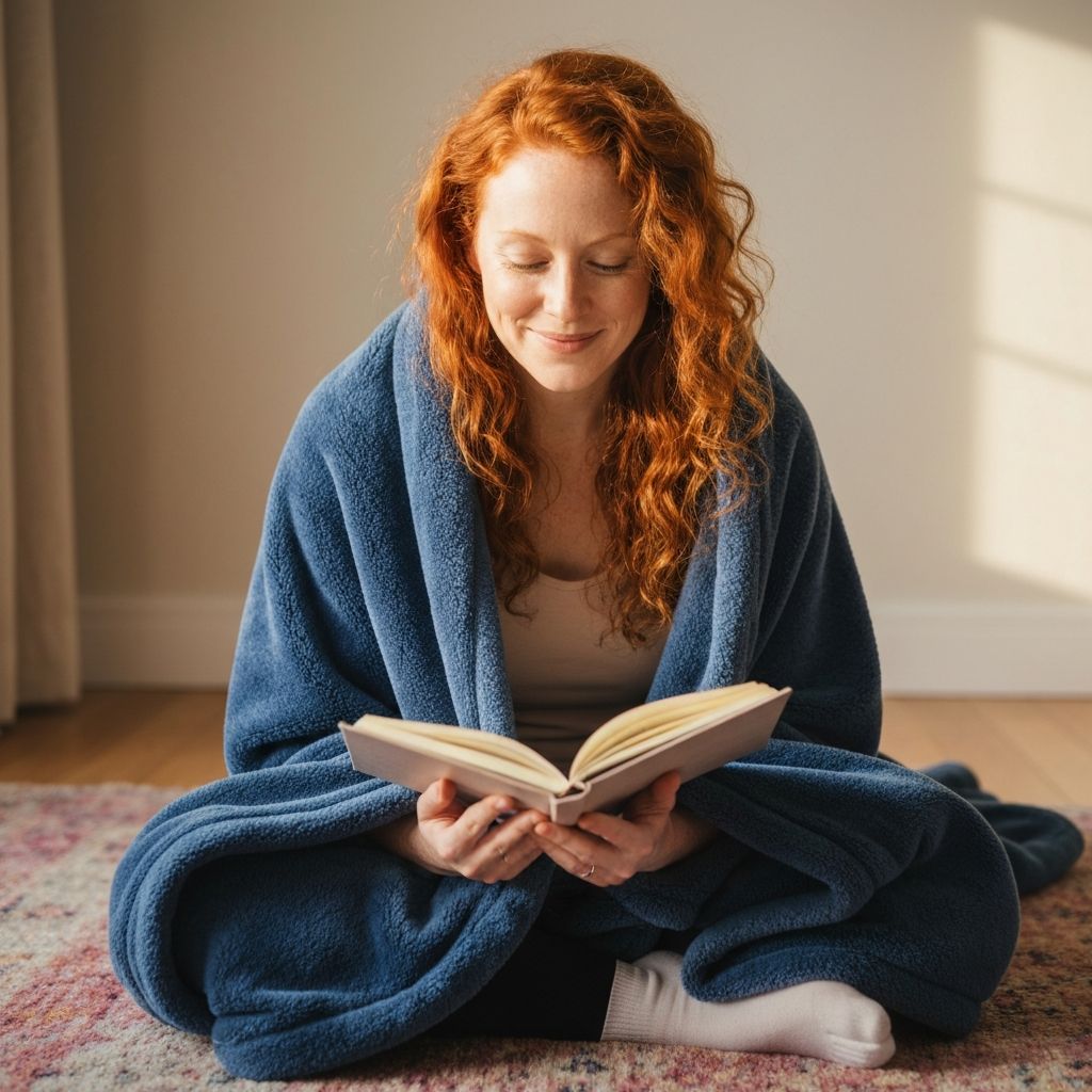 Woman journaling in morning light