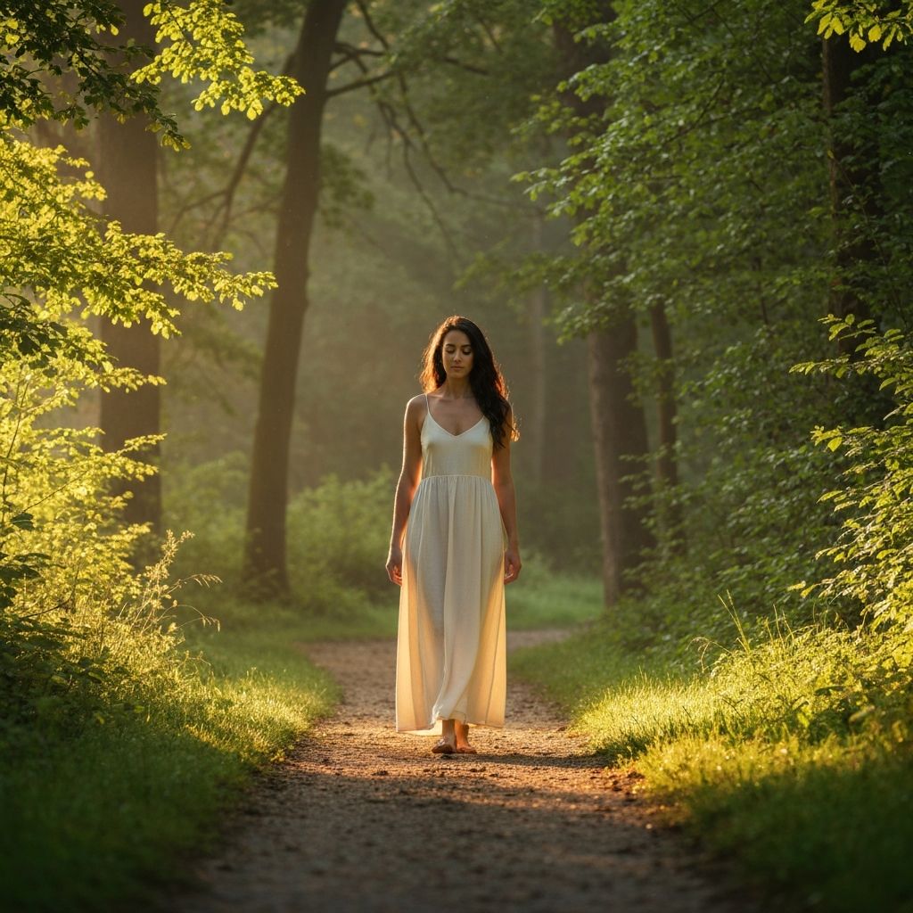 Peaceful nature walk